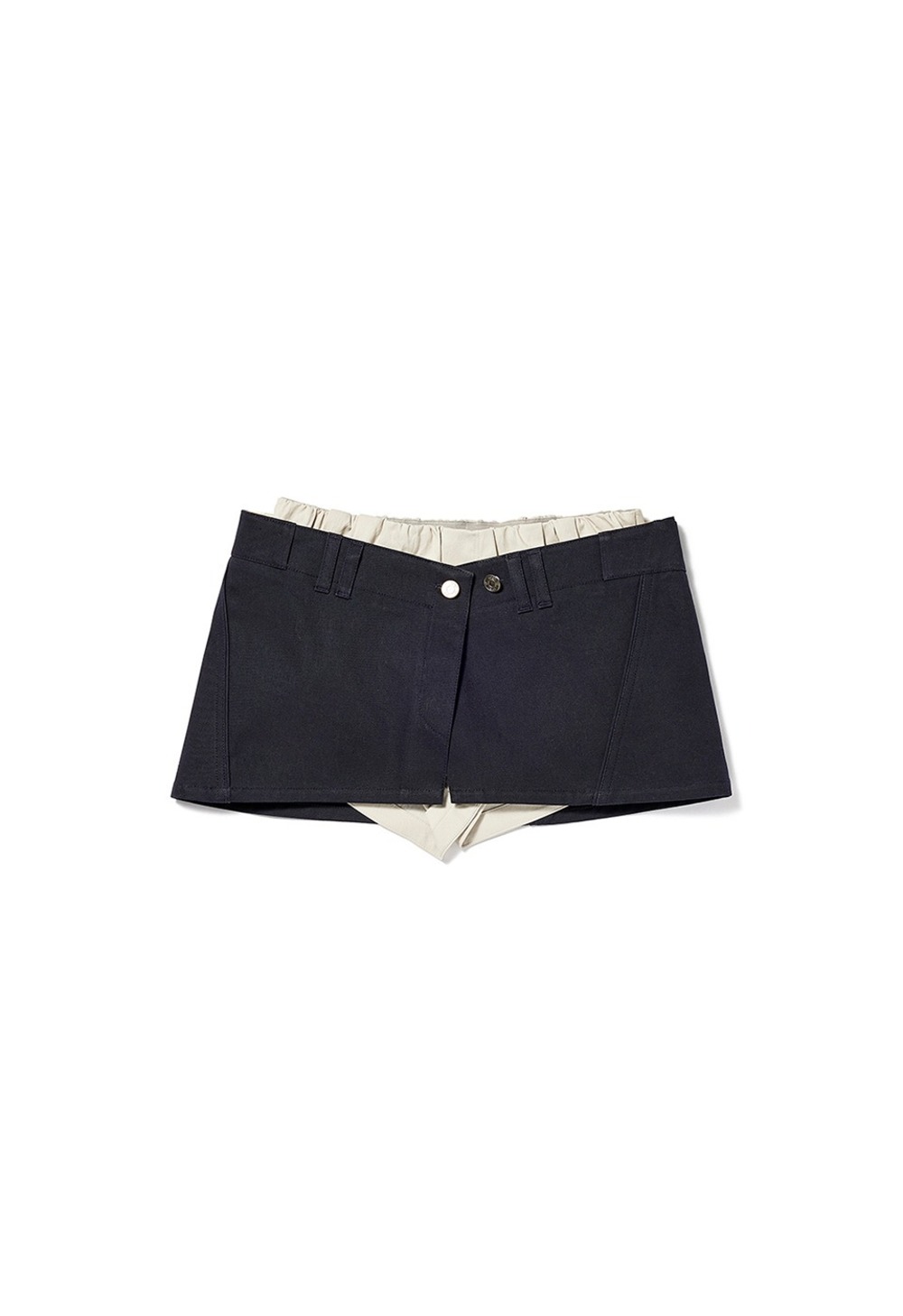 LAYERED MINISKIRT & BOXER SHORTS